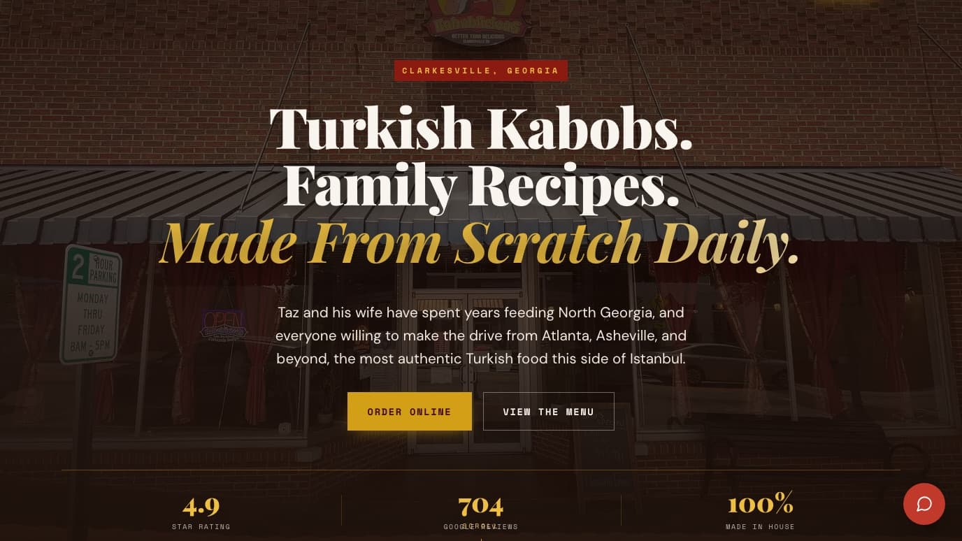 https://kabobliciousga.com, a live DGB Innovations build